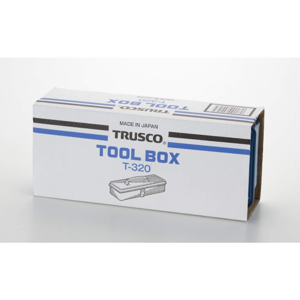 Trusco T-320 trunk tool box blue sturdy construction for on-site work.