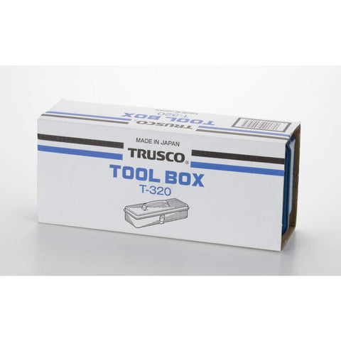 Trusco T-320 trunk tool box blue sturdy construction for on-site work.