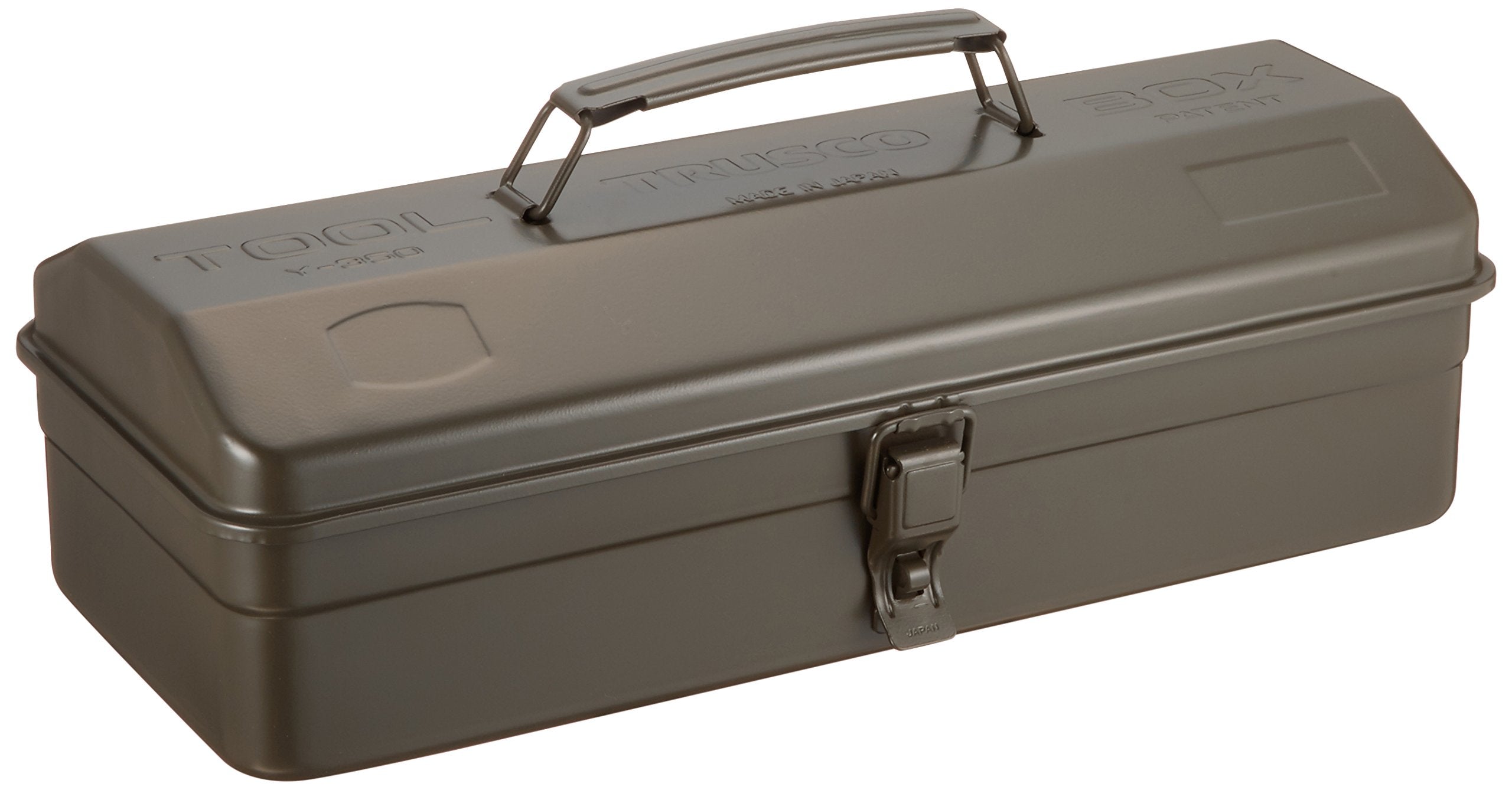 Trusco Y350-OD Mountain Tool Box lid showing sturdy, compact storage for tools