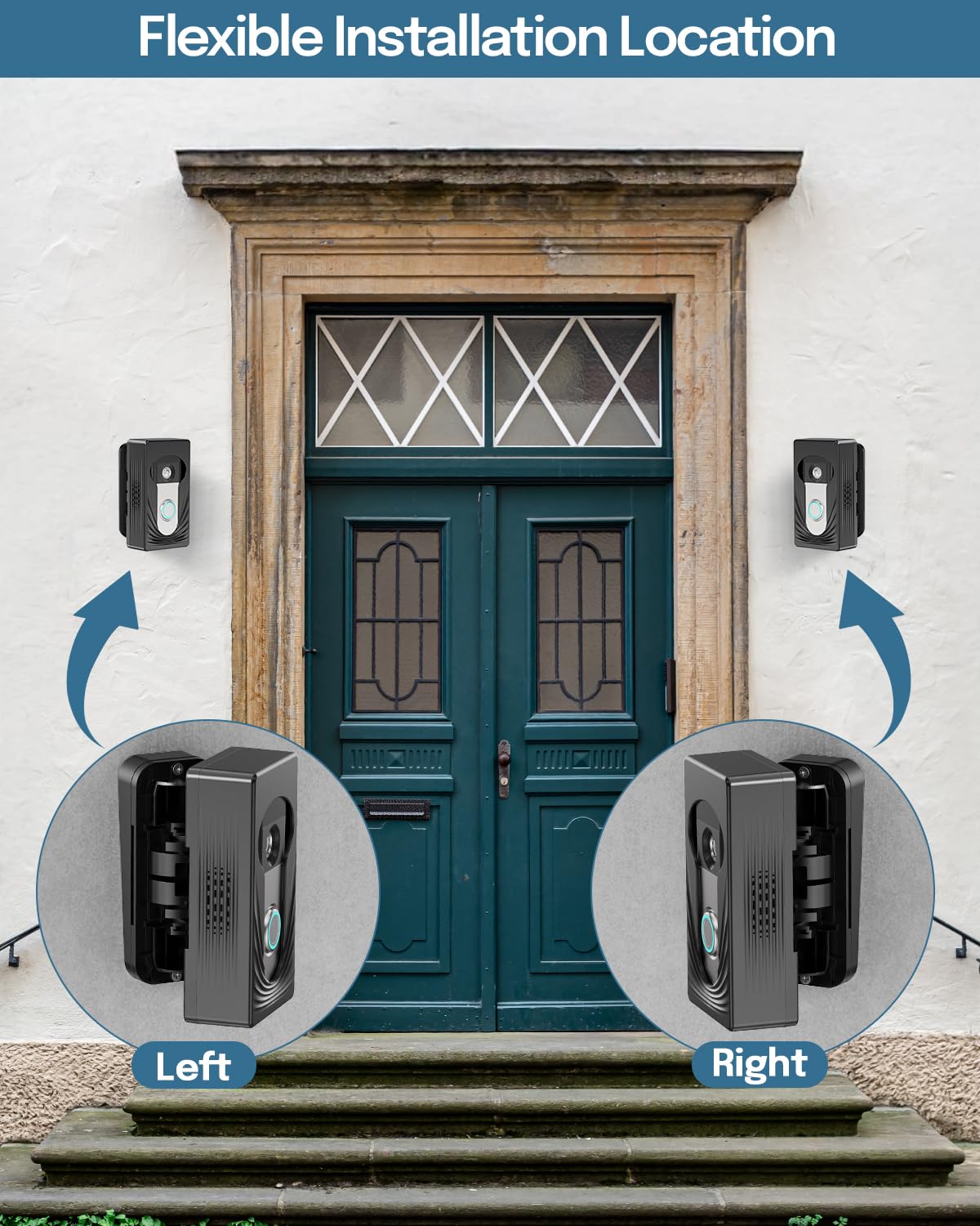 Trushome left-right installation allows flexible mounting on any wall.