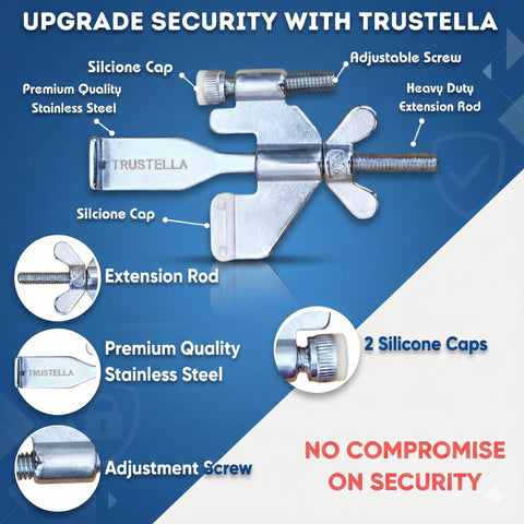 Trustella travel-friendly lock with compact design, easy to pack for trips