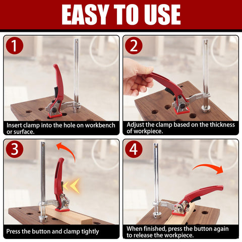 Durable engineering plastic and metal core withstands workshop wear with TRUTOPWAY clamp