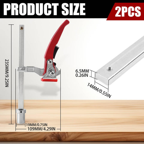 TRUTOPWAY 2-pack clamp with red handle ensuring ergonomic use and easy identification