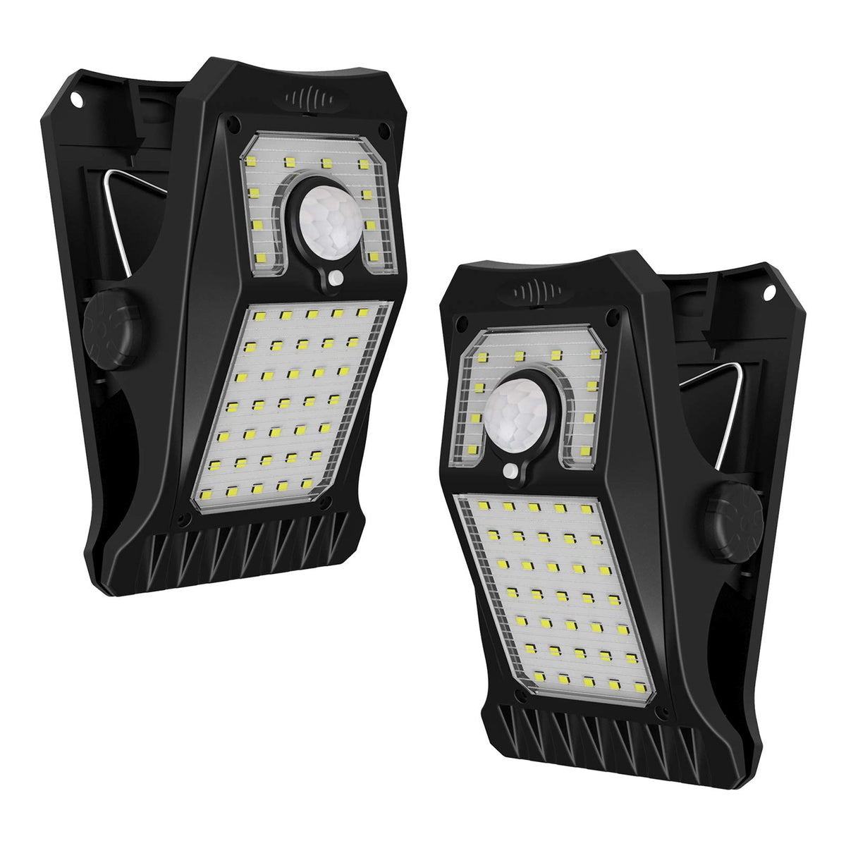 Tryme 45LEDs solar clip light for fence lighting and safety.