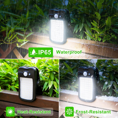 Tryme solar lights charging via USB for backup power when off-grid.