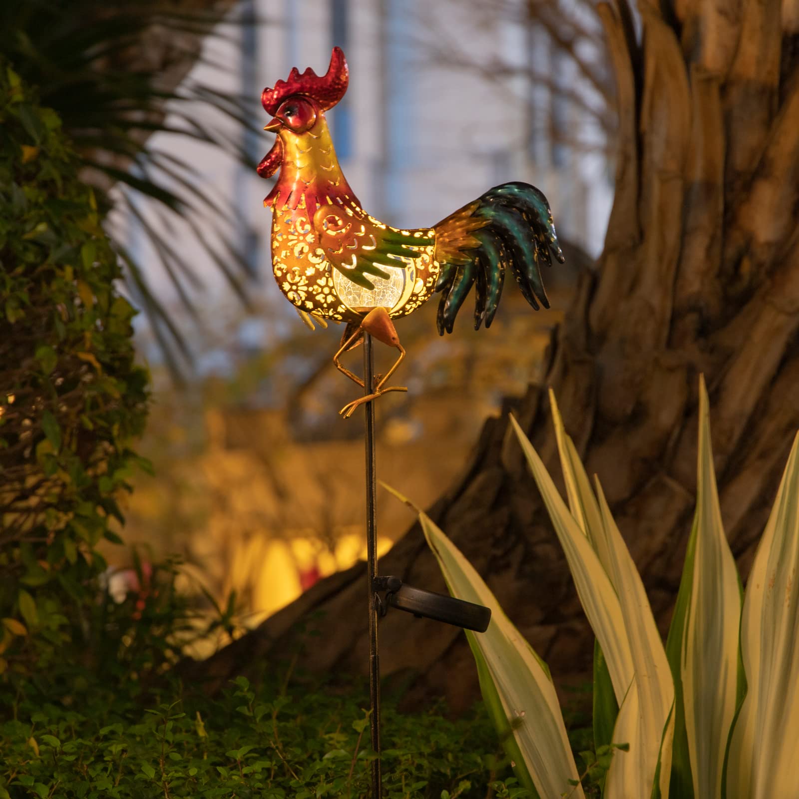 Tryme outdoor solar stake light adds subtle ambiance to gardens