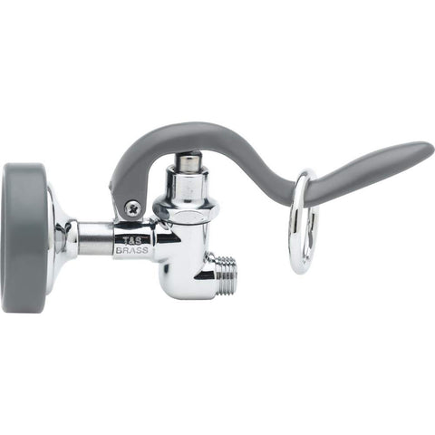 T&S Brass B-0107 spray valve front view, durable pre-rinse for busy kitchens.