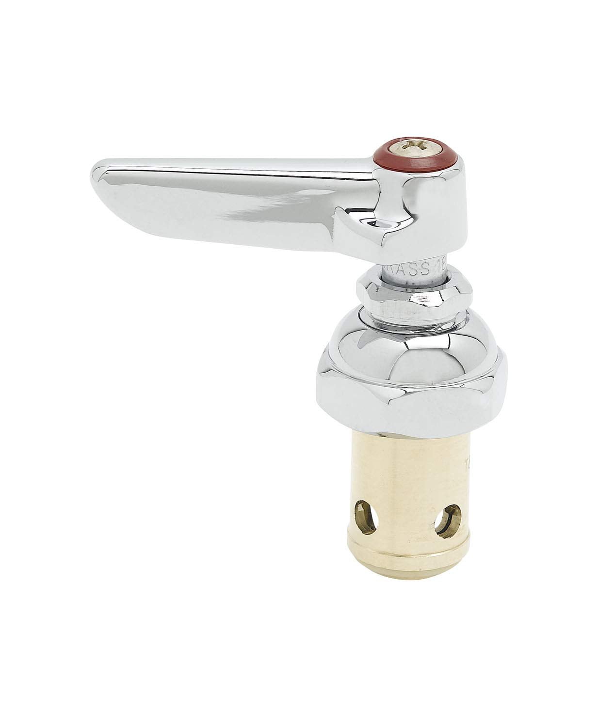 T&S Brass Eterna spindle assembly with lever handle for easy hot water control