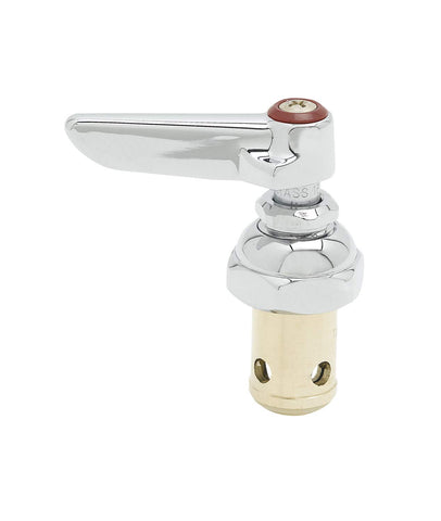 T&S Brass Eterna spindle assembly with lever handle for easy hot water control