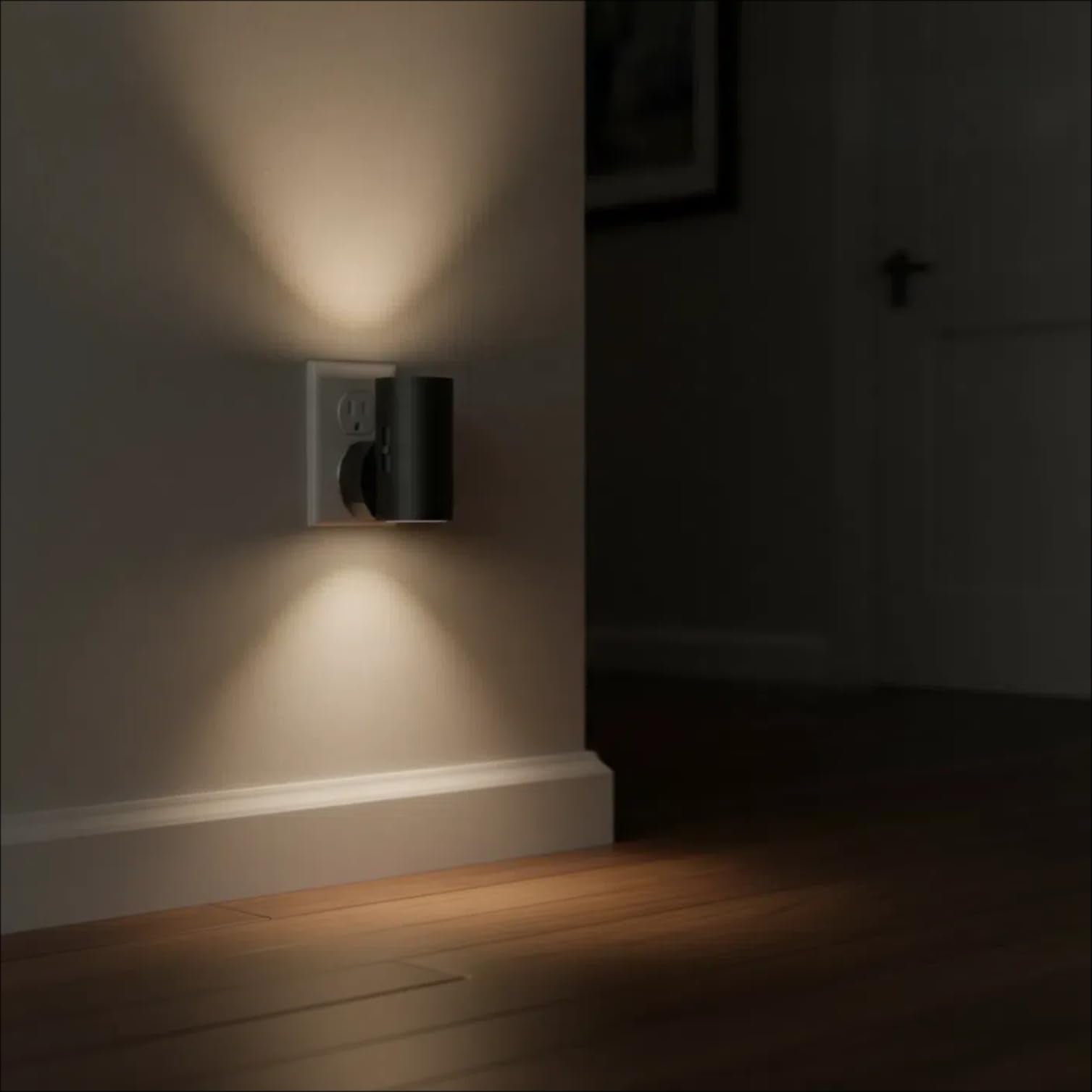 TSEXES night light with adjustable brightness from dim to bright.