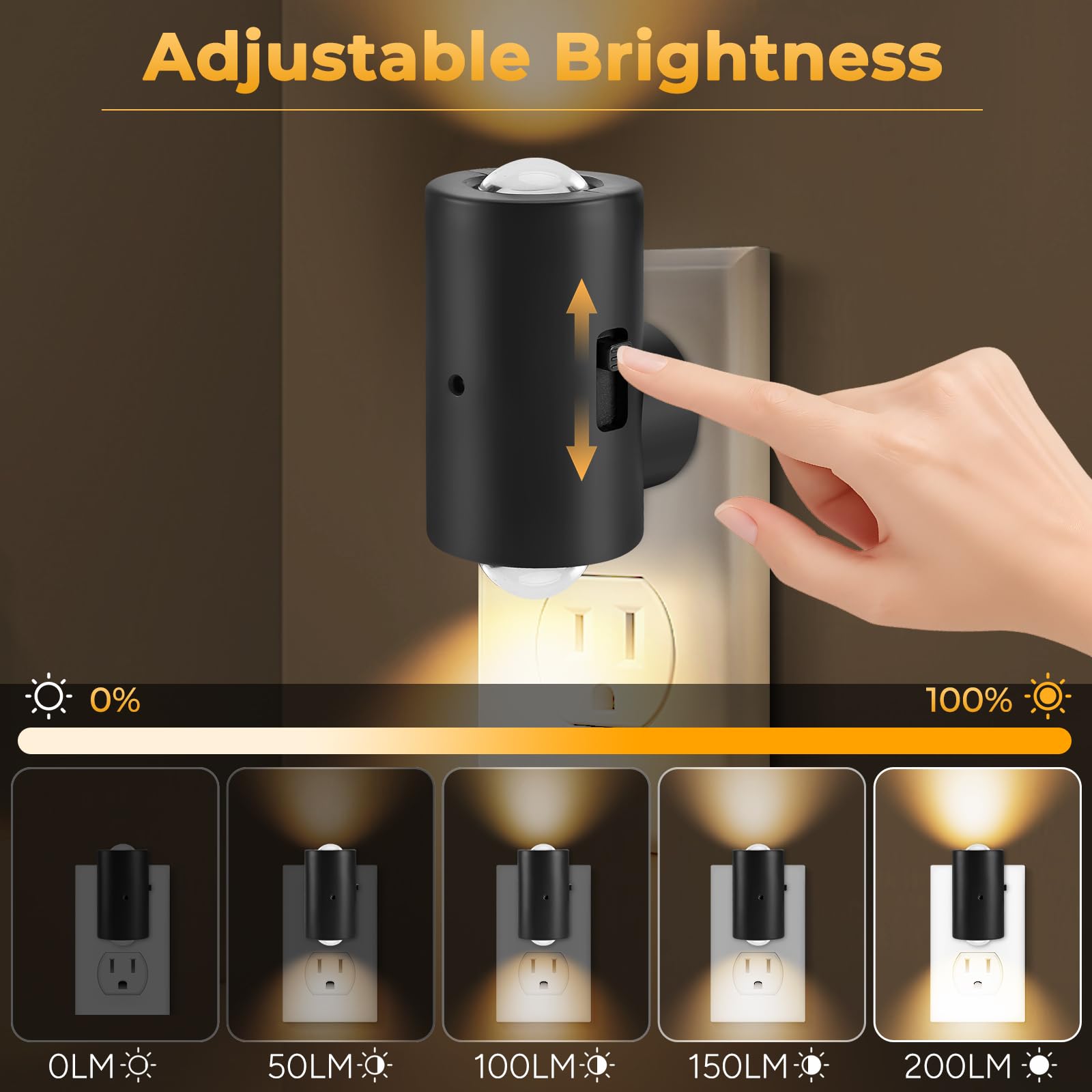 TSEXES night light on stairs provides subtle lighting to reduce missteps.
