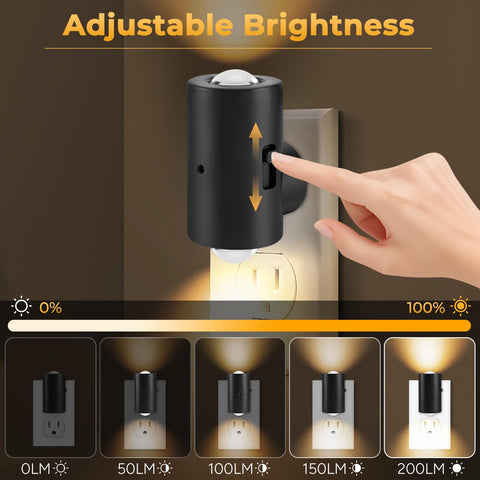 TSEXES night light on stairs provides subtle lighting to reduce missteps.