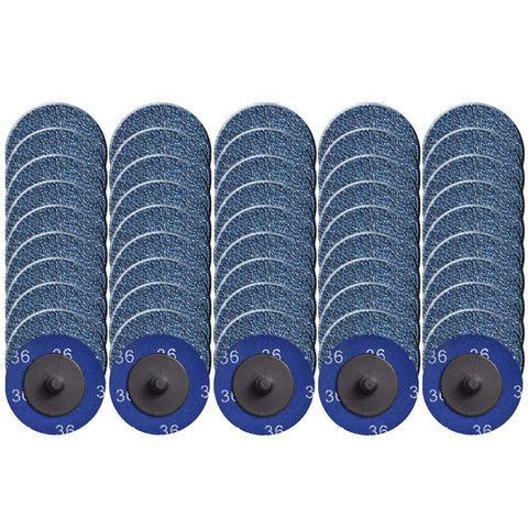 Tshya quick-change 2in zirconia roll-lock disc for fast metal grinding