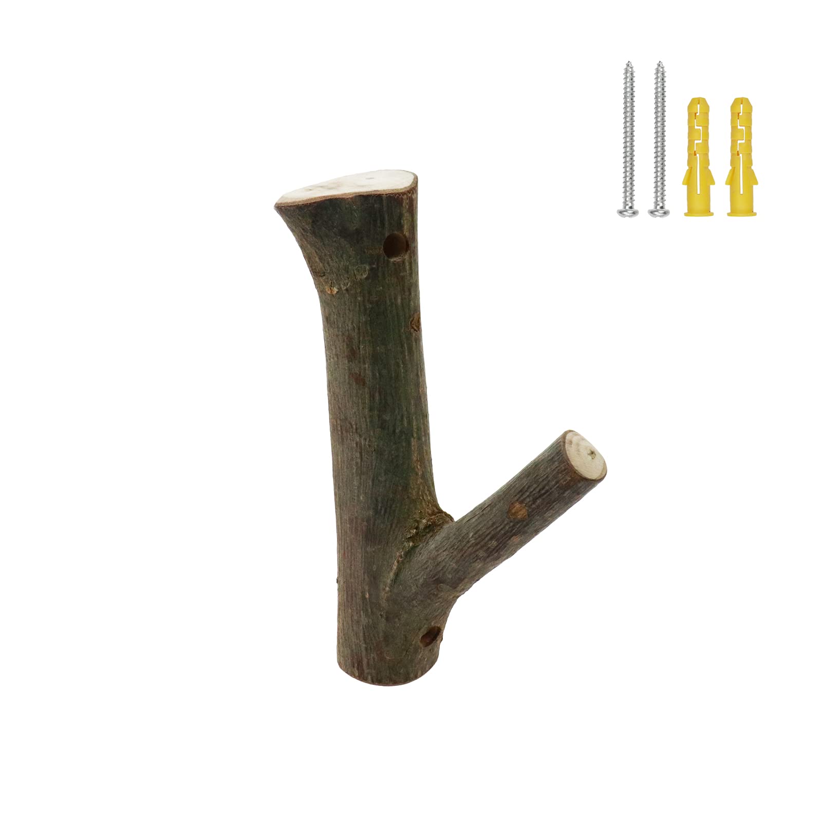 Tsnamay durable wooden wall hanger for daily use with bags and jackets.