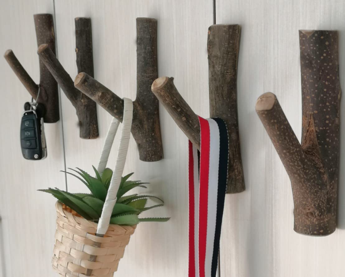 Tsnamay polished branch hanger as a decorative rustic accent.