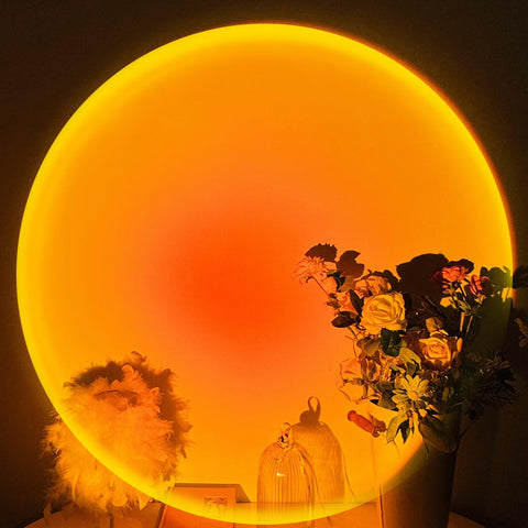 Tsrarey Sunset Lamp rotates 180 degrees for flexible lighting angles.