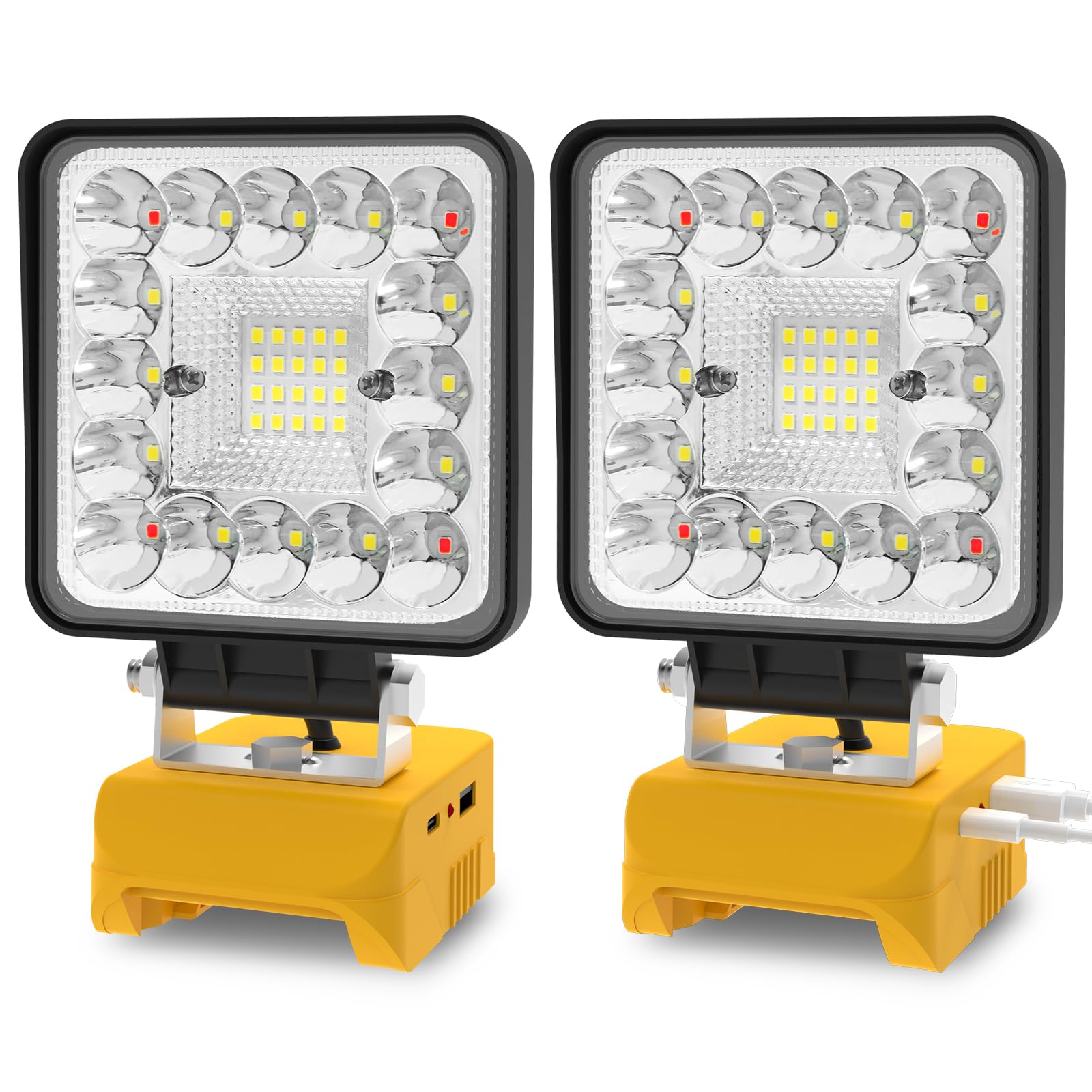 T-SUN 2Pcs cordless work light with 36 LEDs for versatile workspace illumination.