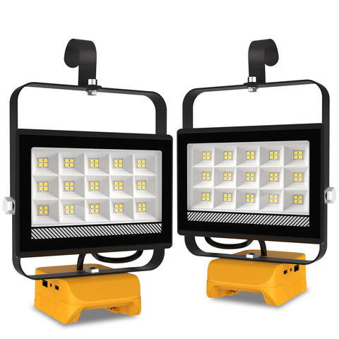 T-SUN 60W work light bundle—portable illumination for DIY projects and job sites