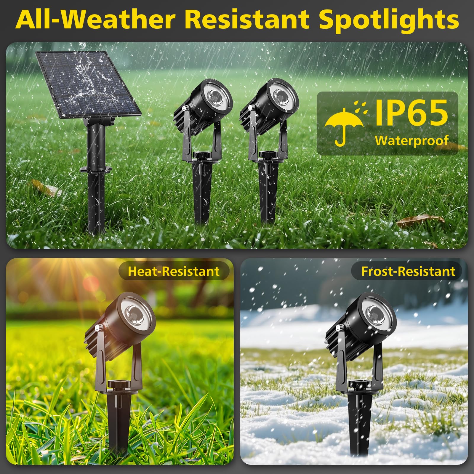 T-SUN auto on/off solar light saves energy without wiring