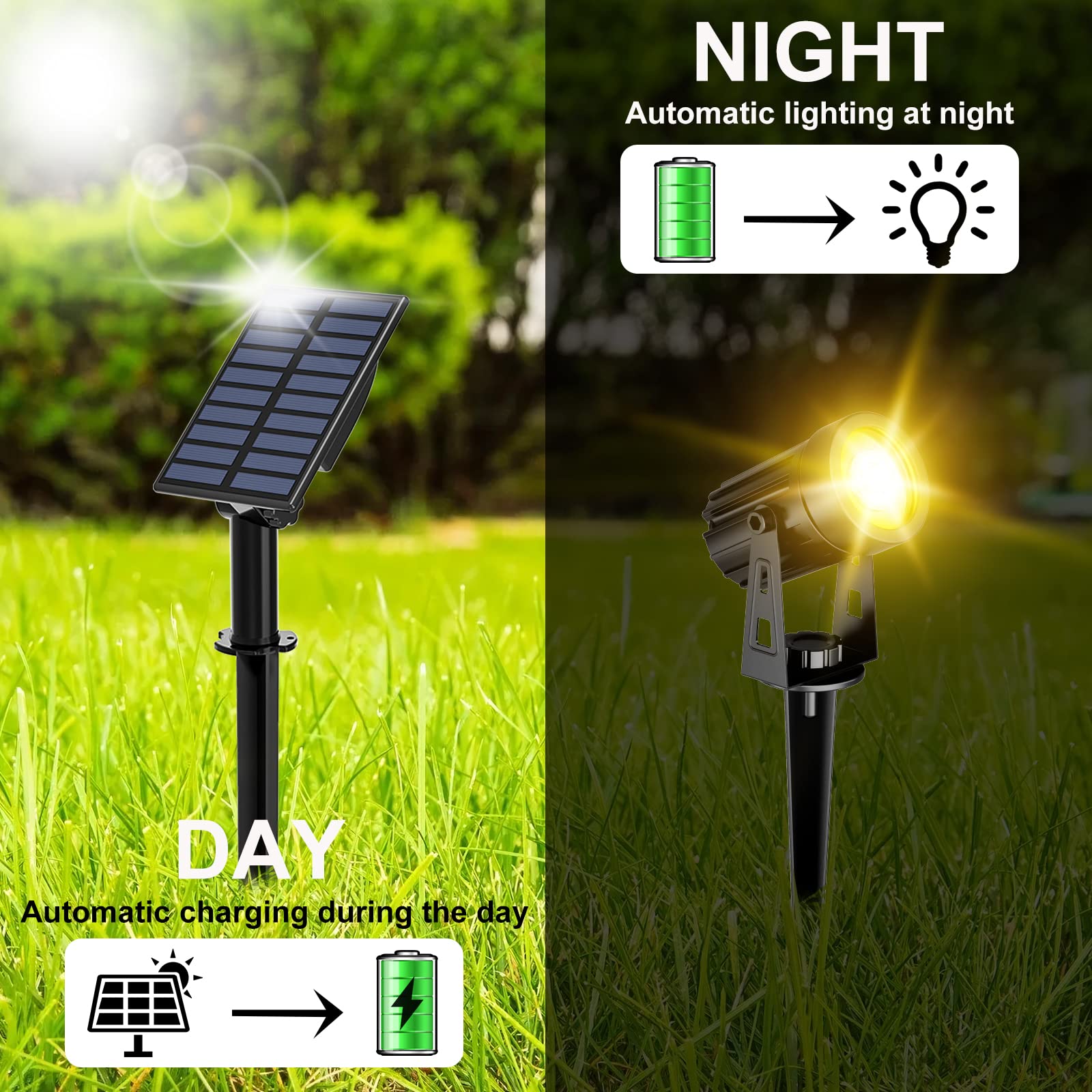 T-SUN spotlight near pool area adds subtle, weatherproof lighting.