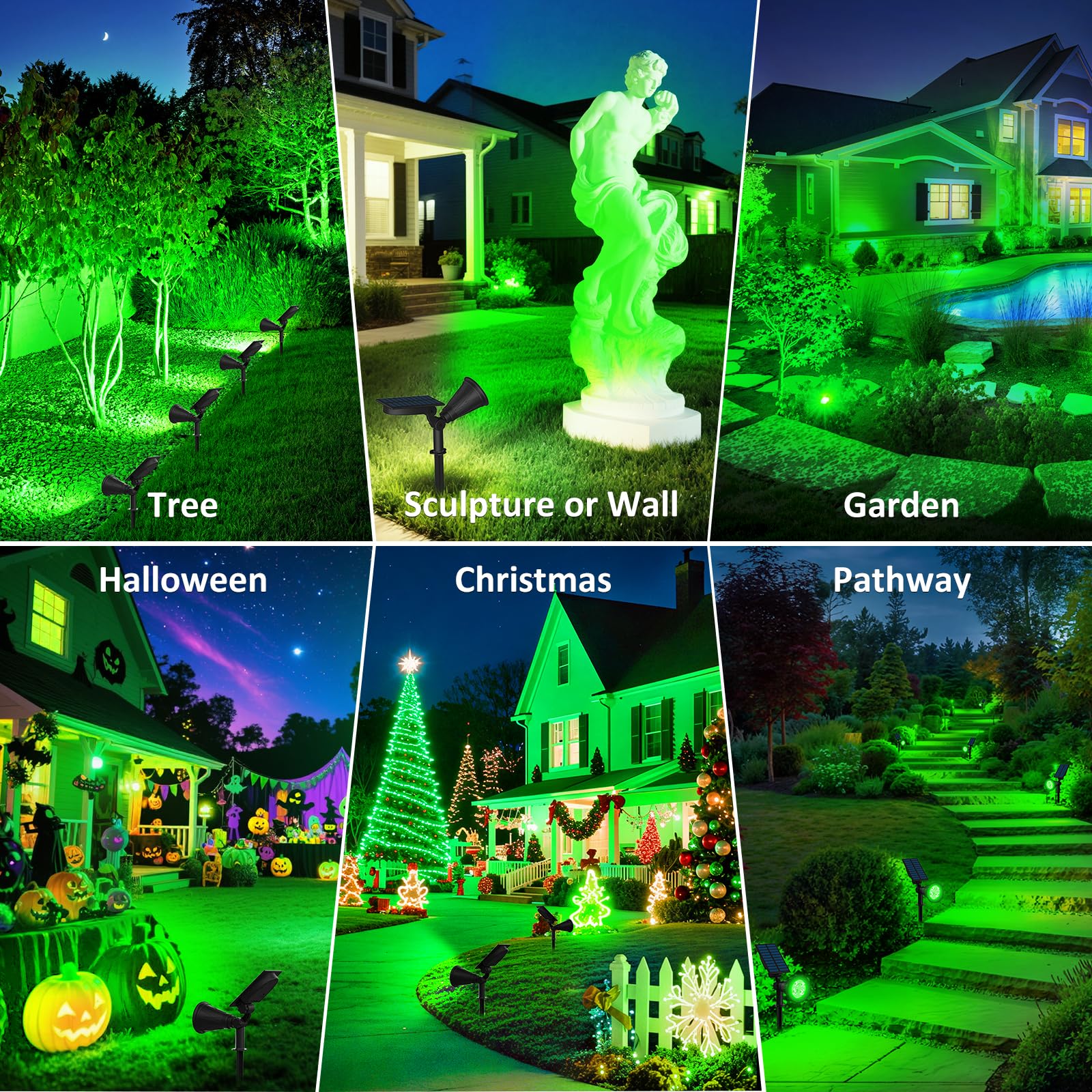 T-SUNUS Green Solar Water Edge Light brightens pond edges at night.
