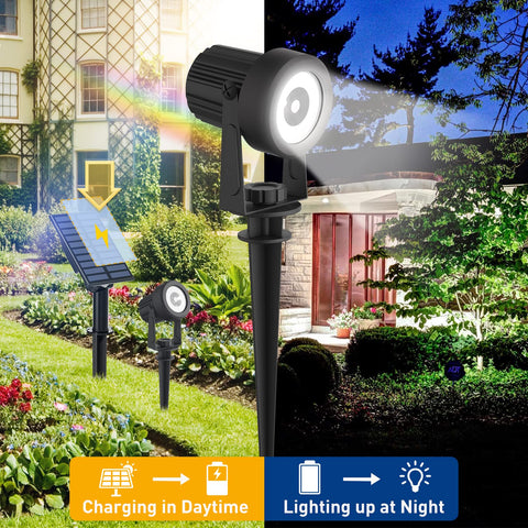 T-SUNUS garden spot light with wall mount or stake installation