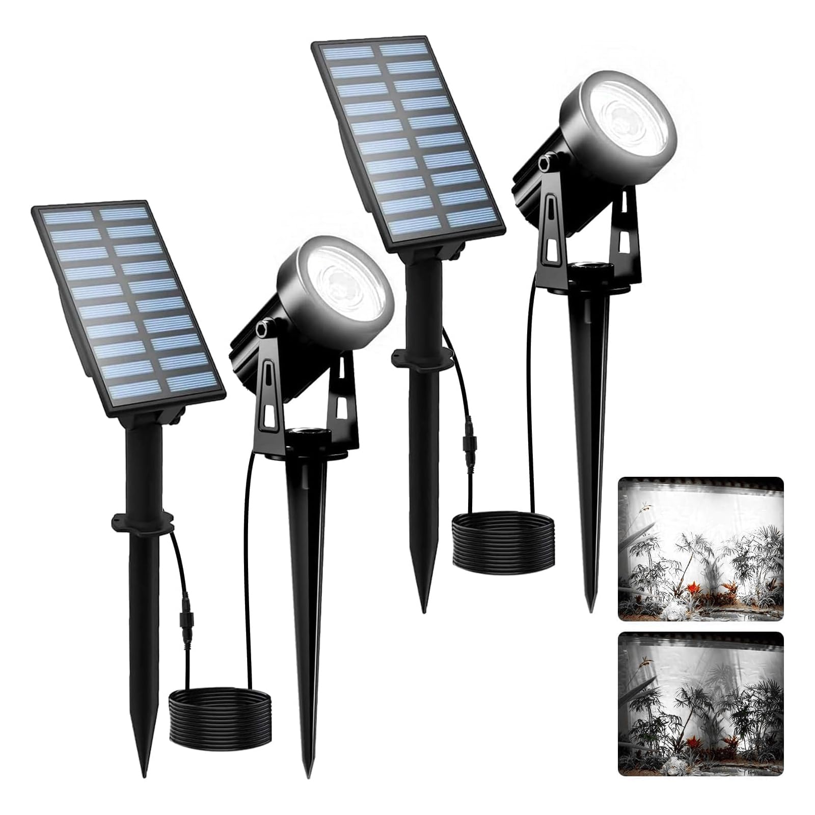 T-SUNUS solar panel separation for flexible outdoor lighting setup