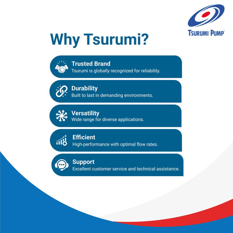 Tsurumi HS2.4S two-year warranty included.