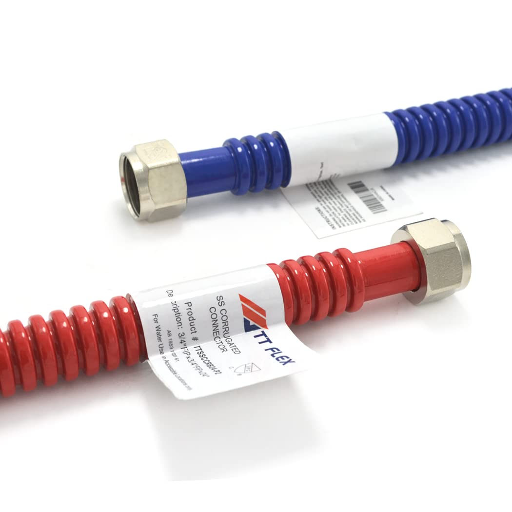TT FLEX 3/4 inch FIP end assembly suitable for leak-free installations.