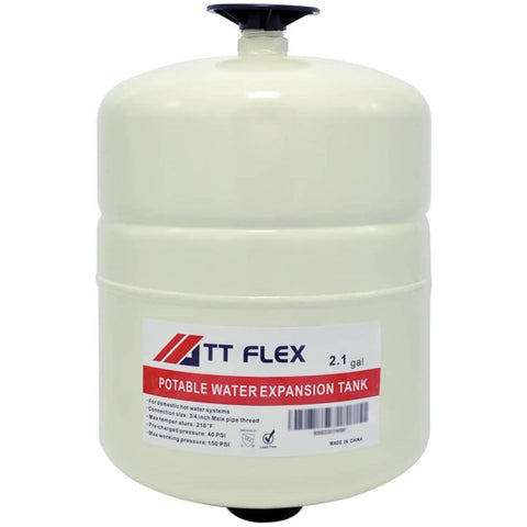 TT FLEX potable thermal expansion tank front view showing compact installation.