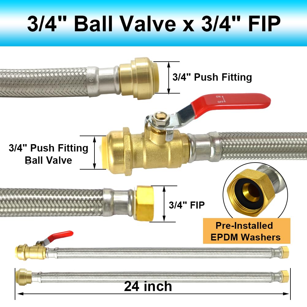 TT FLEX stainless steel braided hose offers durable, leak-resistant water supply