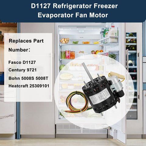TT Tokuein PSC refrigeration motor label illustration for correct replacement