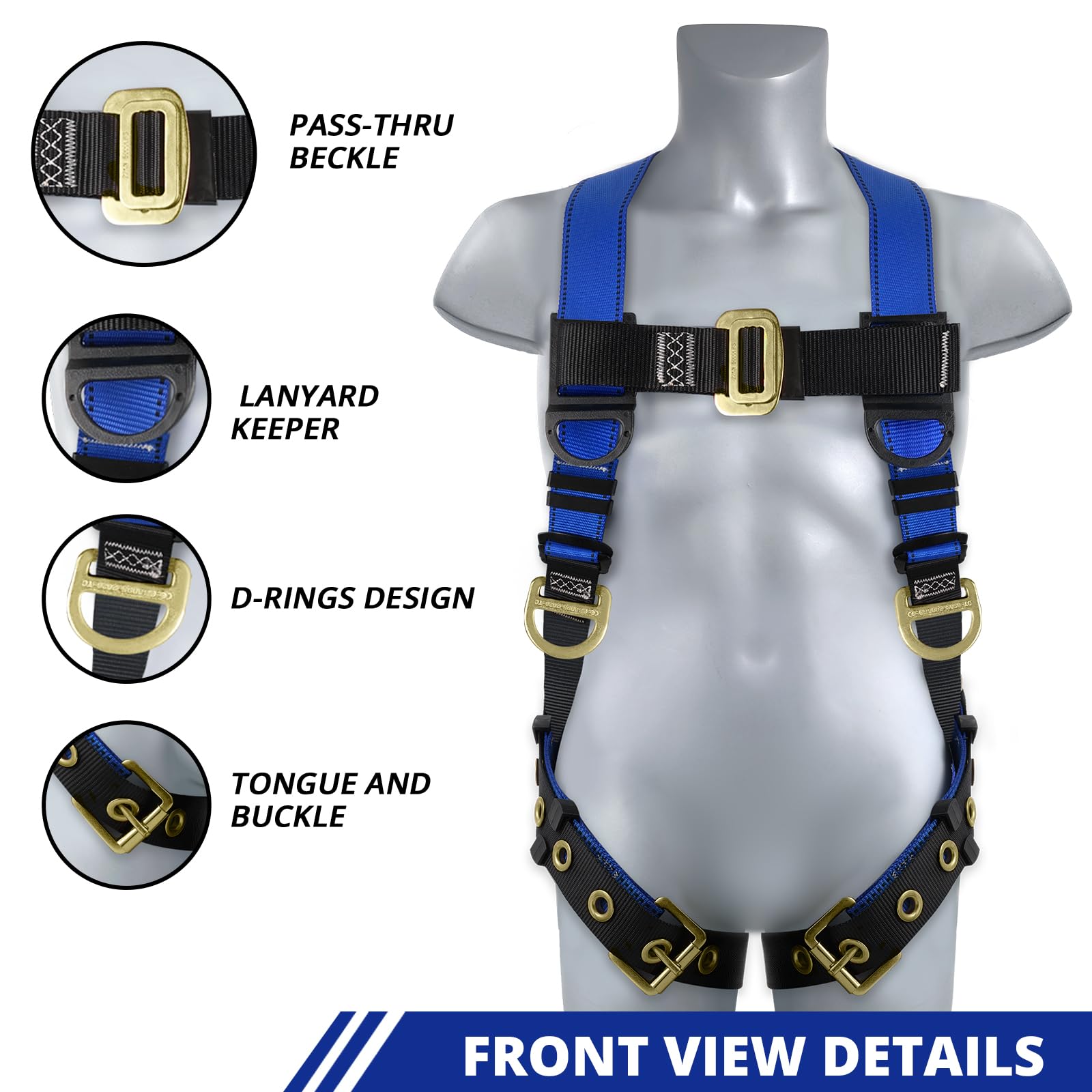 TT TRSMIMA dorsal D-ring for secure fall protection and anchor access