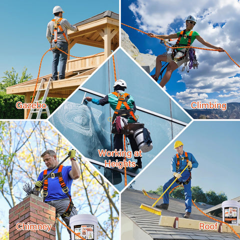 TT TRSMIMA roofing kit in use on a roof for safe ascent