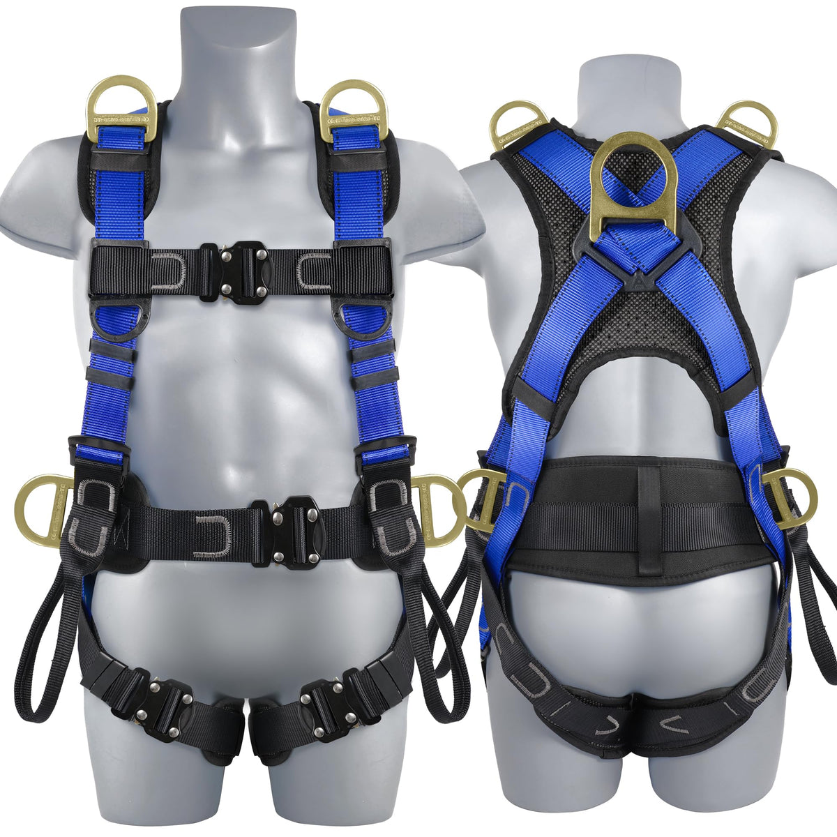 TT TRSMIMA safety harness with four quick buckles for quick, secure fitting.