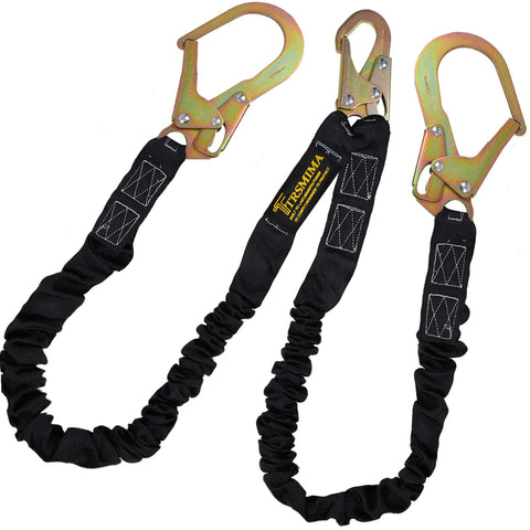 TT TRSMIMA safety harness lanyard 6ft for reliable fall arrest during tree work.