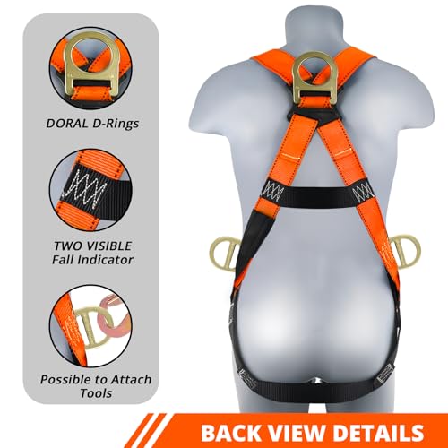 TT TRSMIMA steel D-rings stay in place for reliable work positioning.