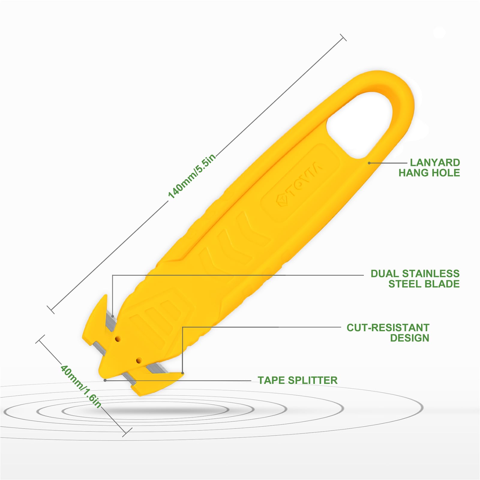 TTOVIA multiuse packaging tool ideal for office, warehouse, and home use.
