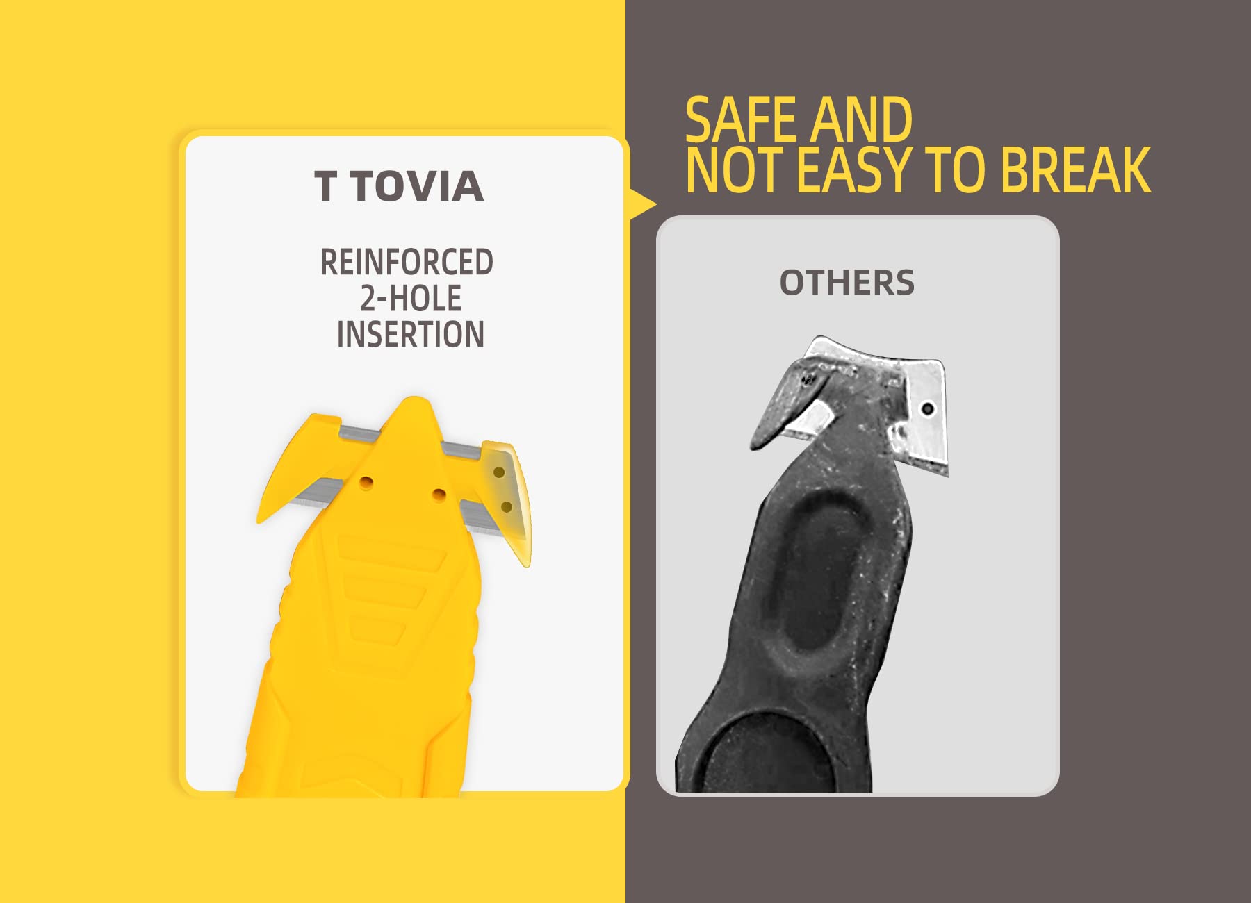 TTOVIA box cutter ideal for cartons envelopes and wrap.
