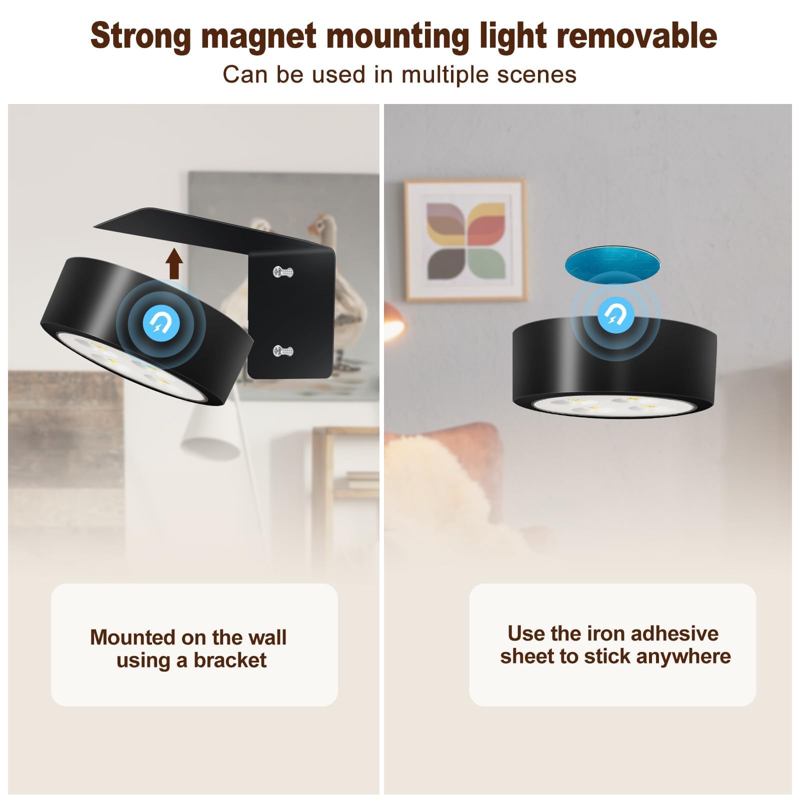 TTQ installation kit includes magnetic sheets, adhesive, and screws for versatile setup