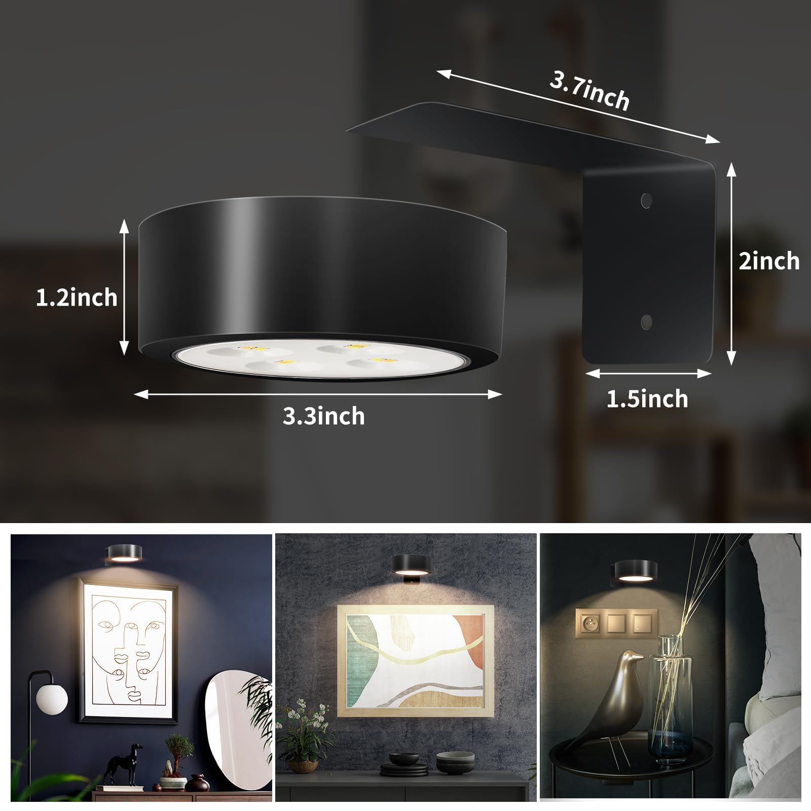 TTQ wall art light shows wireless control for easy brightness and color changes