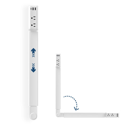 TTTOUAJ outlet extender showing extended length for easy access behind furniture