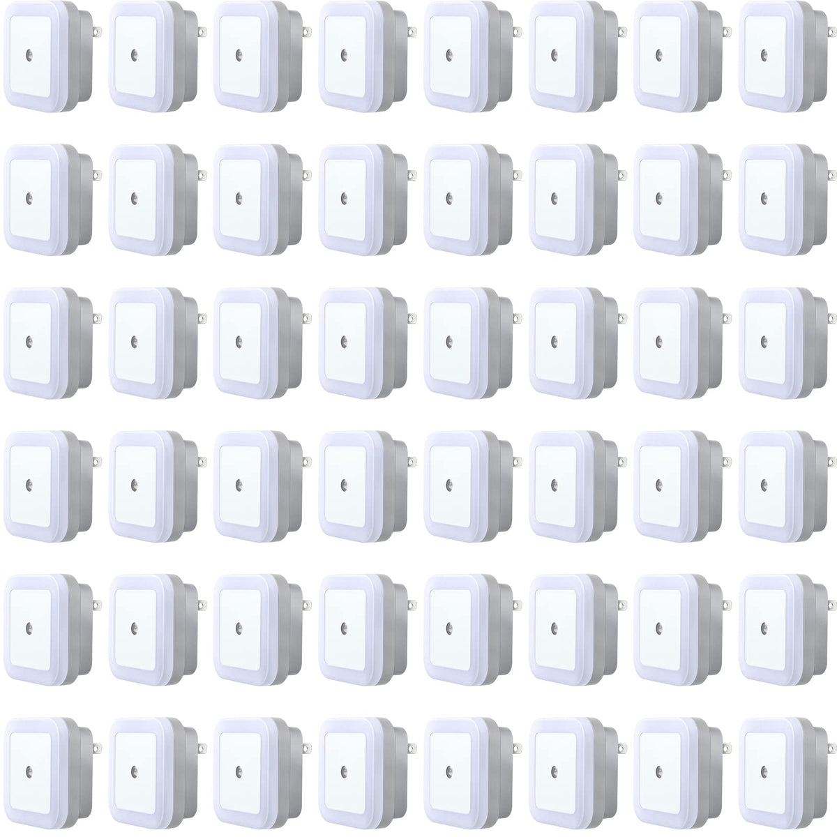 Tuanse LED night lights with smart sensor on wall plug for automatic lighting.