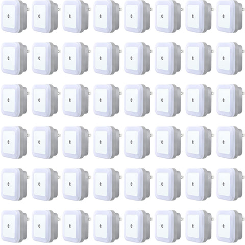 Tuanse LED night lights with smart sensor on wall plug for automatic lighting.