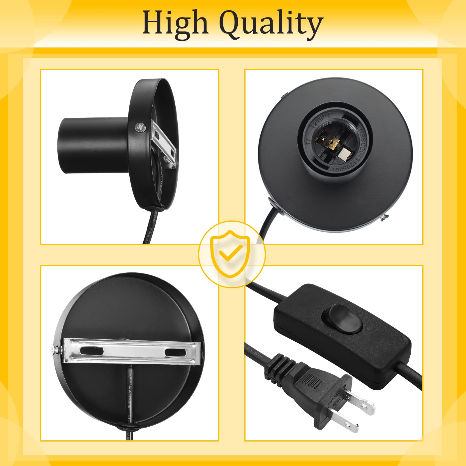 Tuanse 6-foot cord with on/off switch for flexible placement