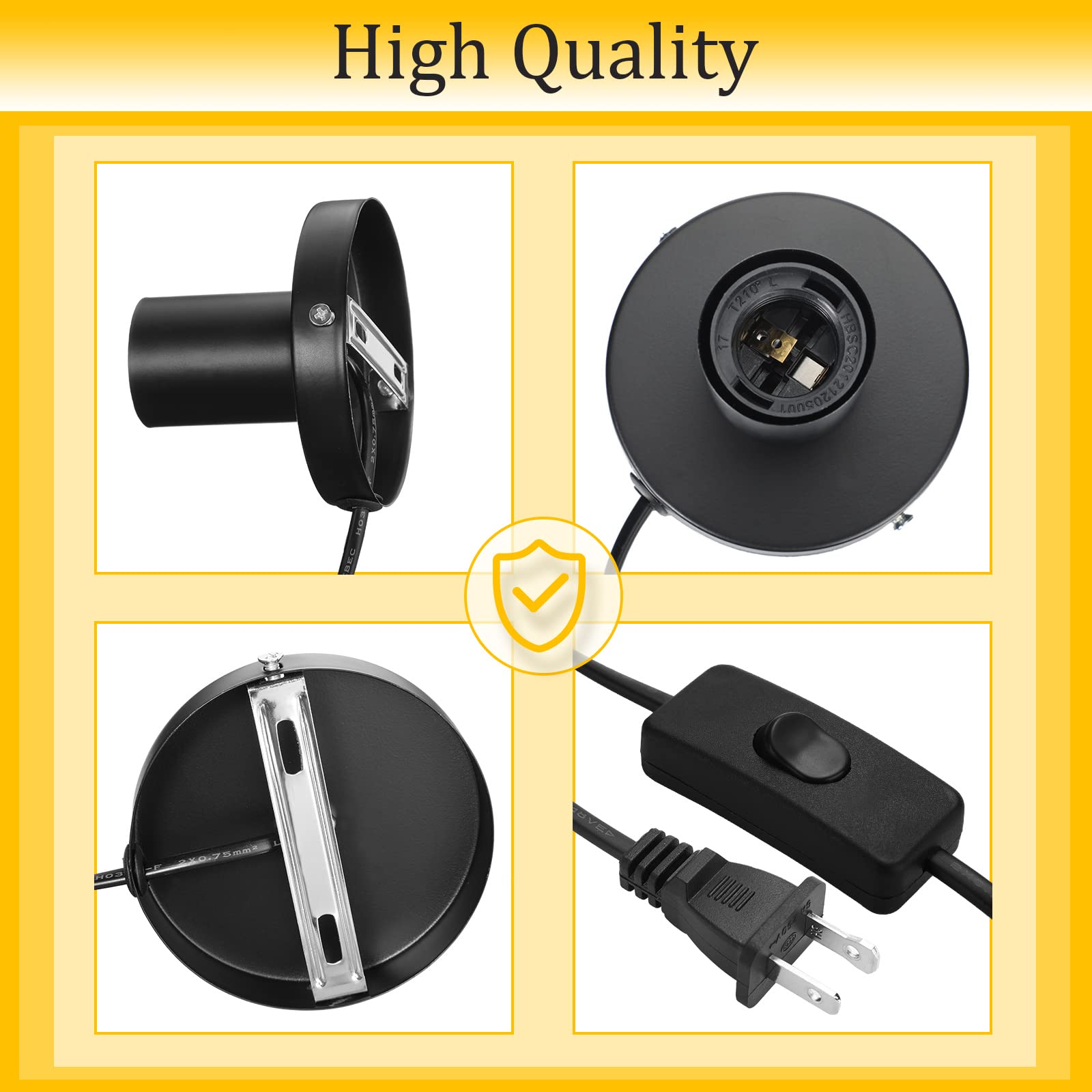 Tuanse metal lamp socket assembly designed for durable, long-lasting use.