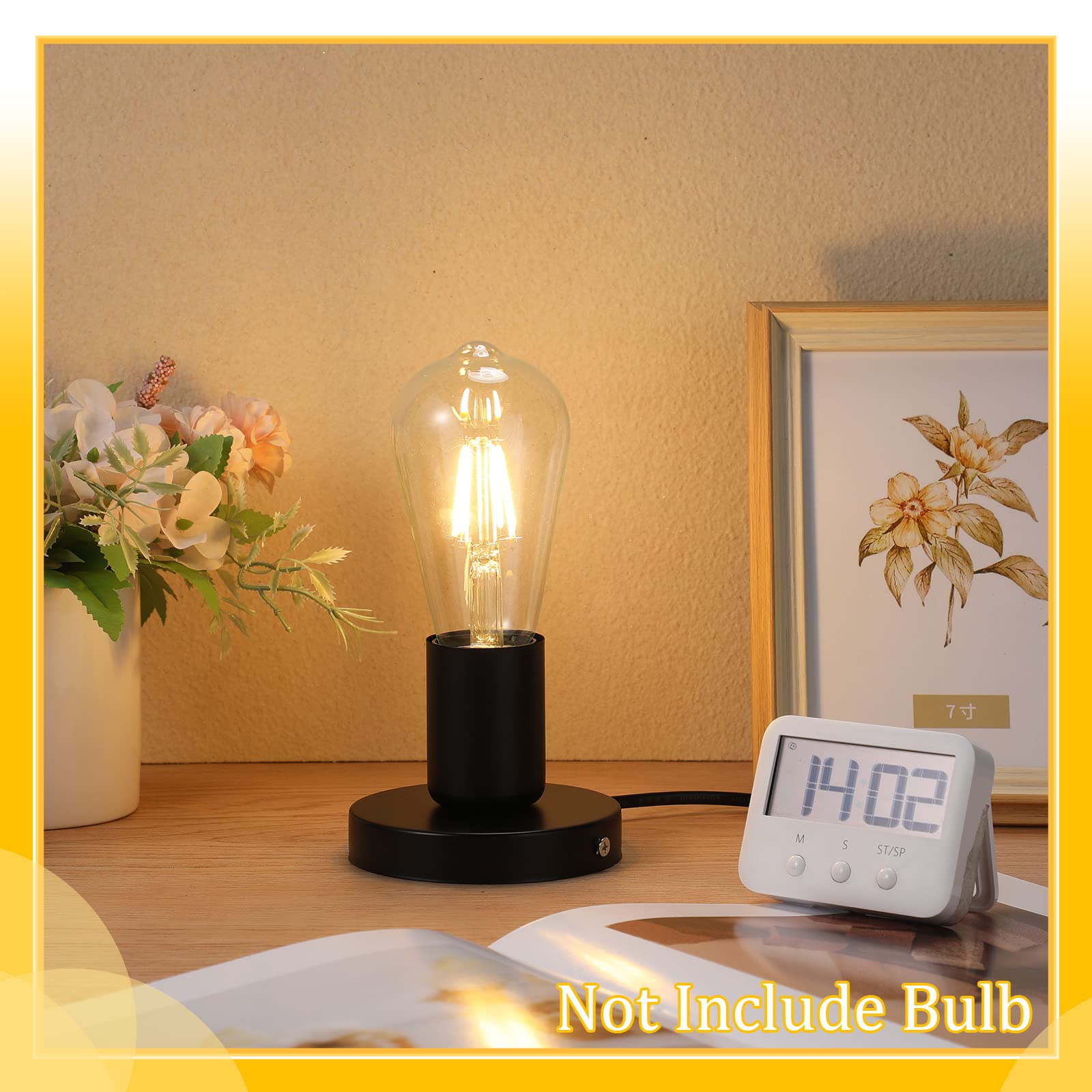 Tuanse two-pack desktop lamp bases for home or cafe decor
