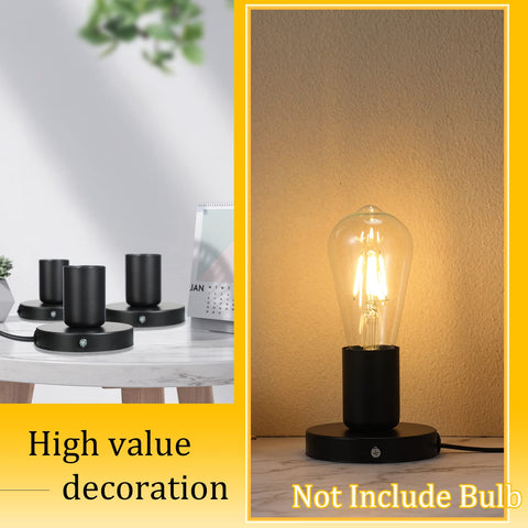 Tuanse polished metal desk lamp base adds elegant decor to living spaces.