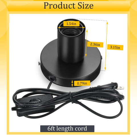 Tuanse screw base and E26/E27 socket allows quick bulb installation.