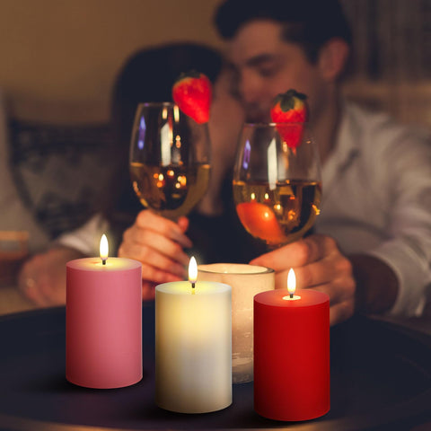 Tuanse wedding decor setup with flameless candles and soft light